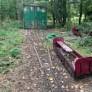 The carriages of the once-popular miniature train at Willen Lake have been left to rot