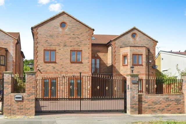 An outside view of the nine-bedroom property at Ashford Crescent in Milton Keynes