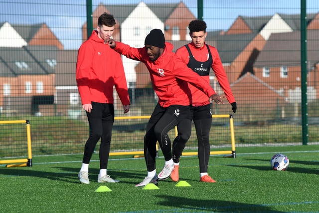 Conor Grant, Brooklyn Ilunga and Henry Lawrence