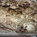 The skeleton was dug up in the grounds of Bradwell Abbey in Milton Keynes