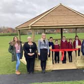 One of the four new outdoor classrooms at Emerson Valley School in Milton Keynes