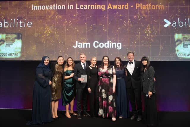 The Jam Coding leadership team take home coveted award for innovation in learning