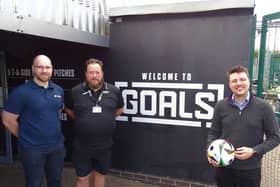 From left, ByBox planning manager Tom Walker, Simon Critchett, national events and retail manager at