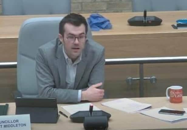 Cllr Rob Middleton is stepping down as finance chief but continuing as ward councillor for Wolverton