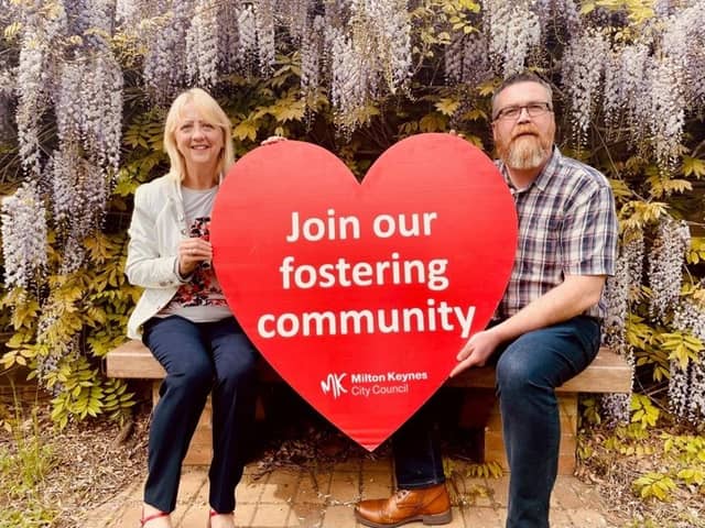 Cllr Zoe Nolan with Joe Quinn, an experienced foster carer who recently transferred to Milton Keynes City Council