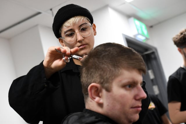 Hairdressing and barbering students have free haircuts