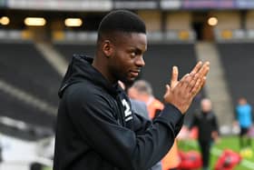 Jonathan Leko is in line to make his MK Dons return on Saturday following his three-match ban