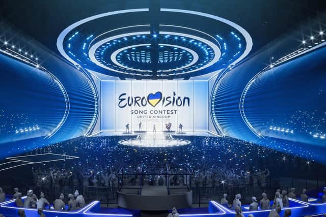 The international music show will take place at the 11,000-capacity Liverpool Arena in May. Picture: BBC/Eurovision
