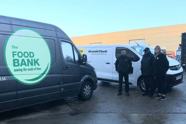 MK Foodbank with Arnold Clark Van and Rental