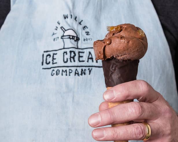 The Willen Ice Cream and Fruity Farmer Seville Orange Rum and Chocolate Ice Cream