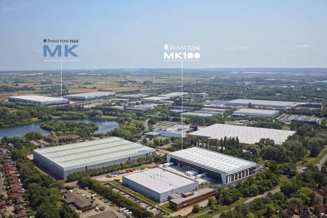 Artists' impression of the new Panattoni 100 warehouse