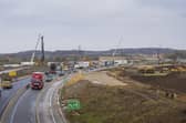 Black Cat roundabout from Roxton Road bridge - A421 carriageway. Picture: National Highways