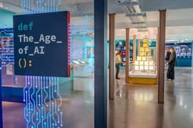 The Minister for Artificial Intelligence is opening the new AI exhibition at Bletchley Park today