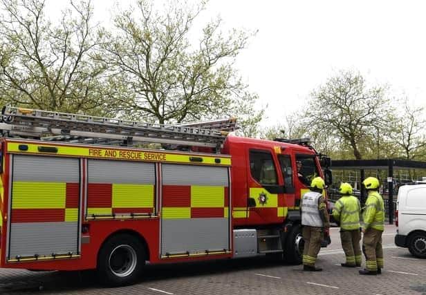 Five fire crews attended the blaze at Shenley Church End
