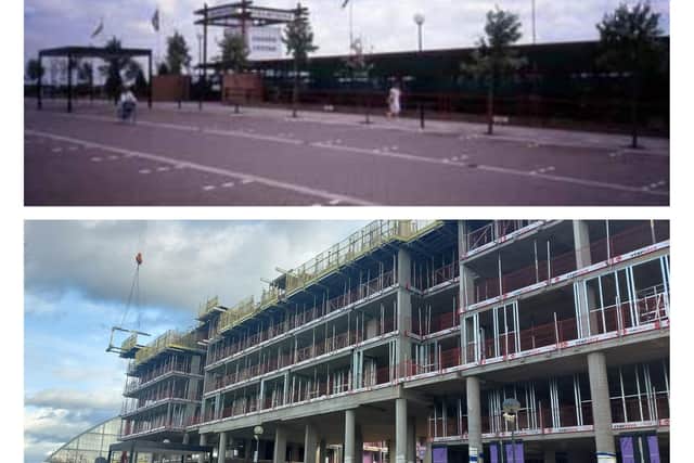The old Wyevale site at CMK, before and after the new development