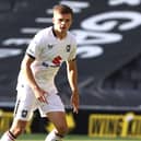 Joe Tomlinson scored twice for Milton Keynes Dons