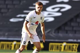 Joe Tomlinson scored twice for Milton Keynes Dons