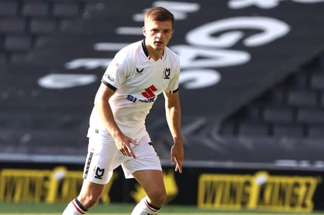 Joe Tomlinson scored twice for Milton Keynes Dons