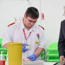 HRH with a student