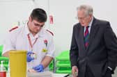 HRH with a student