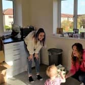 Cllr Emily Darlington visits Rachel in her brand new council apartment