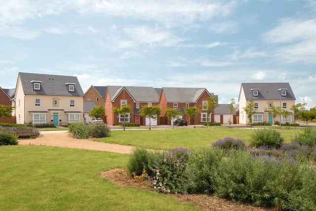 BN - A typical street scene with four and five bedroom homes