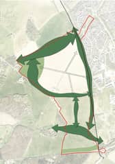 The site for the new Shenley Park estate in Milton Keynes