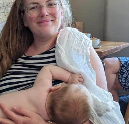 New mum Georgina Chalmers is embarrassed and upset after her experience of breastfeeding at Wolverton Swimming and Fitness Centre in Milton Keynes