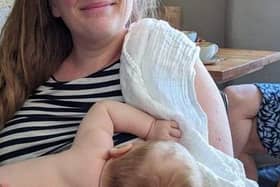 New mum Georgina Chalmers is embarrassed and upset after her experience of breastfeeding at Wolverton Swimming and Fitness Centre in Milton Keynes