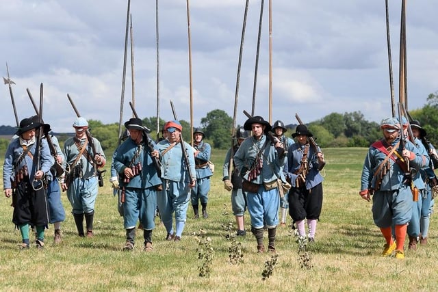 The event was jointly sponsored by the English Civil War Society and the Bury Field Commoners Association