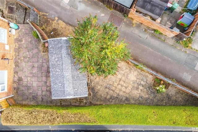 Part of the bungalow's plot