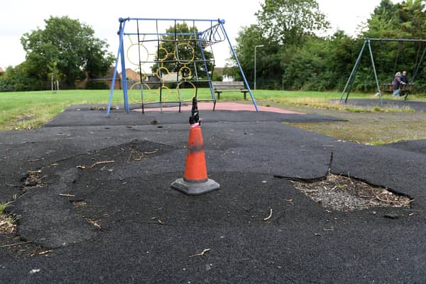 The rundown play area is on Newport Pagnell's Wordsworth Avenue