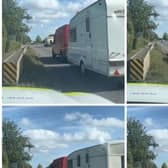 The Travellers at the side of the H3 in Milton Keynes have been moved on swiftly by police