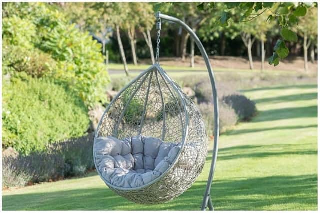 Hanging egg chairs are all the rage at the moment, with people trying to find the perfect one to complement their home or garden (Photo: B&M)
