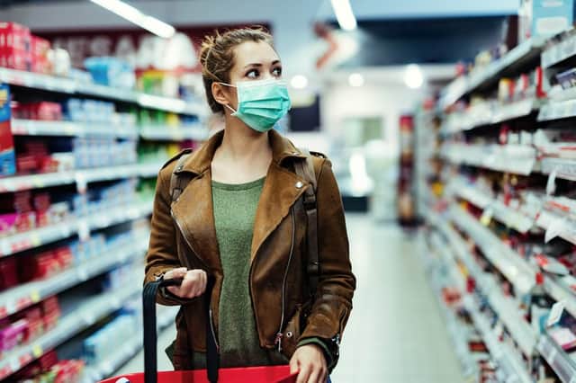 Boris Johnson announced on 12 July that face masks will become mandatory to wear in shops in England, from Friday 24 July (Photo: Shutterstock)