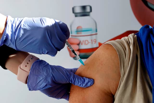 New research has found a 25 percentage disparity between Covid vaccination uptake rates in richer and poorer areas in England located just miles apart (Photo: JACK GUEZ/AFP via Getty Images)