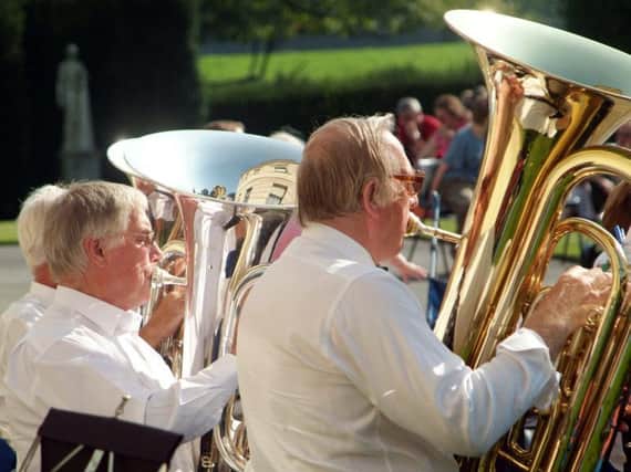 A brass band plays at Wrest Park this weekend