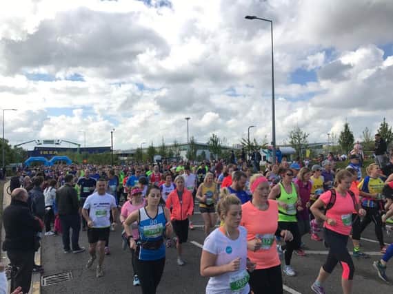 Thousands took on MK Marathon on Monday