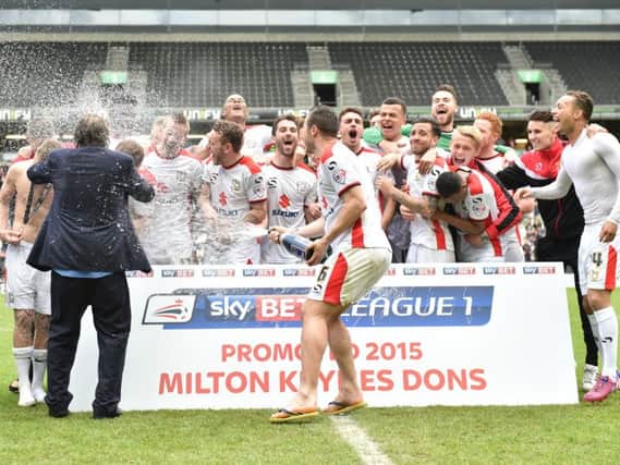 Dons won promotion in 2015