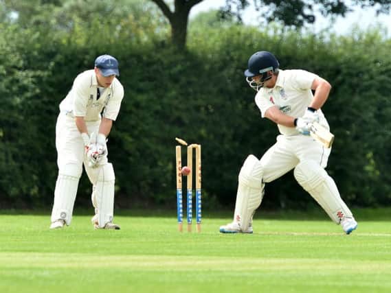 Wes Hosking is bowled out by Ian Gillam
Eaton Bray vs North Crawley