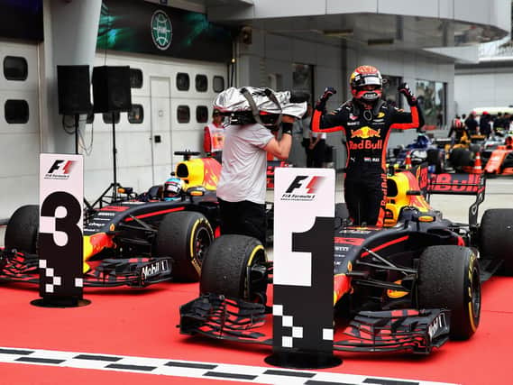 Max Verstappen wins in Malaysia, with team-mate Daniel Ricciardo third