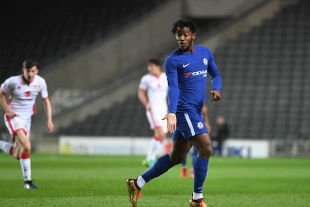 Michy Batshuayi was a surprise starter for Chelsea. Picture by Jane Russell