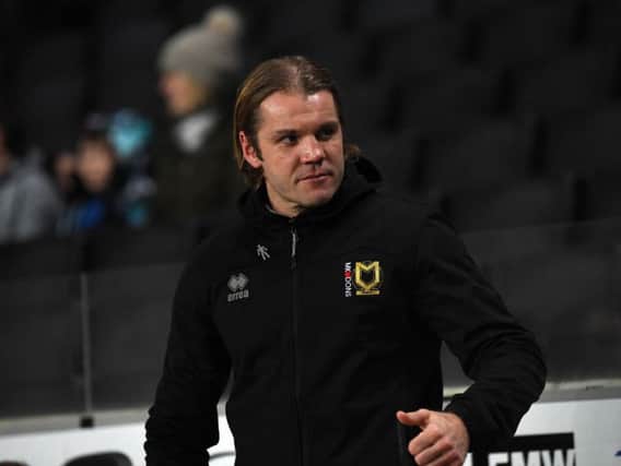 Robbie Neilson looks on during the defeat to Chelsea U21s. Picture by Jane Russell