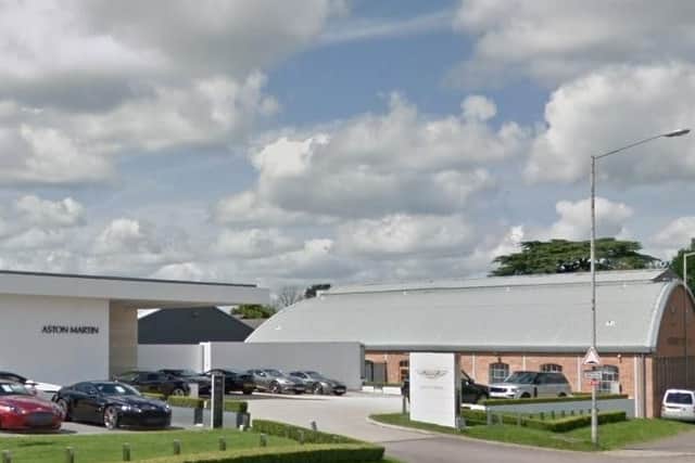 The Aston Martin site and showroom is based in Tickford Street in Newport Pagnell