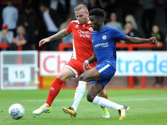 Ike Ugbo in action for Chelsea