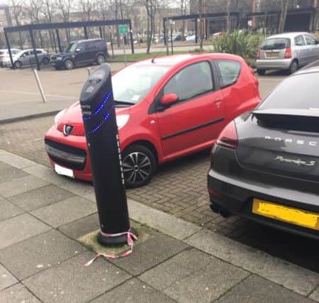 Electric car charging point in Milton Keynes