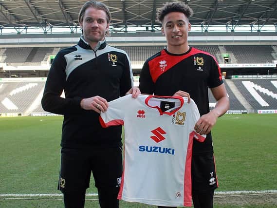 Marcus Tavernier signs for MK Dons
Pic: MKDons.com