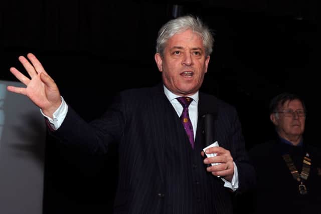 Buckingham MP John Bercow - pictuted here at the Winslow Beer Festival - rejects the claims