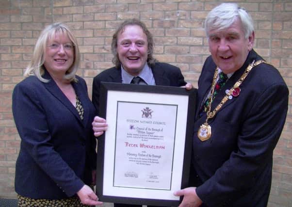 Pete Winkelman received the Freedom of the Borough in 2015