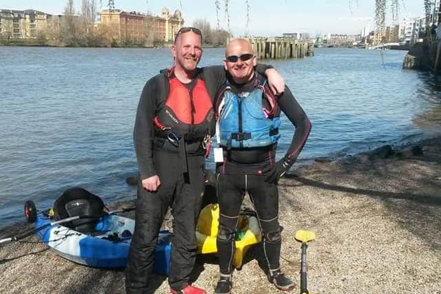Up for the challenge: Richard and Graham